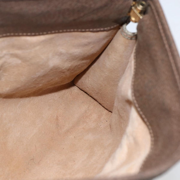 GUCCI GG Supreme Clutch Bag PVC Beige 67 039 5465 Auth 158505