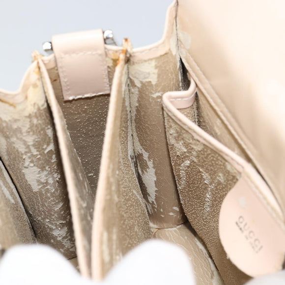 GUCCI Shoulder Bag Leather Pink Silver 007 406 0259 Auth 158508