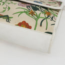GUCCI Flora Shoulder Bag Canvas Beige Gold Auth 158509-10