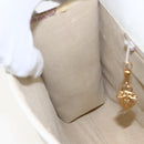 GUCCI Flora Shoulder Bag Canvas Beige Gold Auth 158509-19