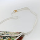 GUCCI Flora Shoulder Bag Canvas Beige Gold Auth 158509-8