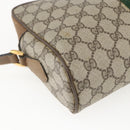 GUCCI GG Supreme Web Sherry Line Bag PVC Beige Gold 68 02 005 Auth 158512-13