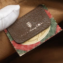 GUCCI GG Supreme Web Sherry Line Clutch Bag PVC Beige Gold 89 01 034 Auth 158515-19