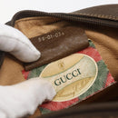 GUCCI GG Supreme Web Sherry Line Clutch Bag PVC Beige Gold 89 01 034 Auth 158515-12