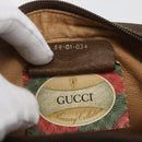 GUCCI GG Supreme Web Sherry Line Clutch Bag PVC Beige Gold 89 01 034 Auth 158515-24