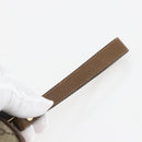 GUCCI GG Supreme Web Sherry Line Clutch Bag PVC Beige Gold 89 01 034 Auth 158515-7