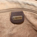 GUCCI GG Supreme Web Sherry Line Shoulder Bag PVC Beige Gold Auth 158516-15