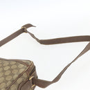 GUCCI GG Supreme Web Sherry Line Shoulder Bag PVC Beige Gold Auth 158516-8