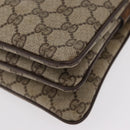 GUCCI GG Supreme Web Sherry Line Bag PVC Beige Gold 41 001 4085 Auth 158517-14