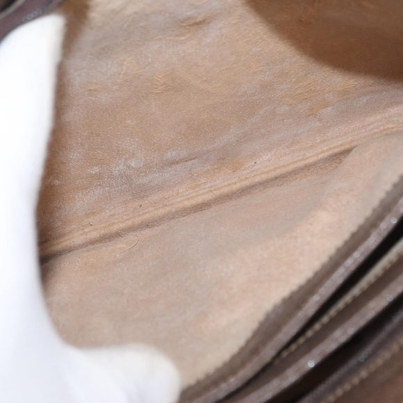 GUCCI GG Supreme Web Sherry Line Bag PVC Beige Gold 41 001 4085 Auth 158517