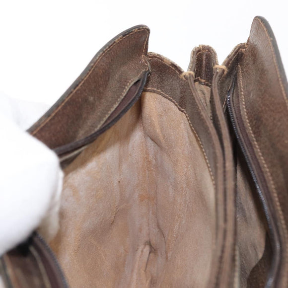 GUCCI GG Supreme Web Sherry Line Bag PVC Beige Gold 41 001 4085 Auth 158517