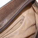 GUCCI GG Supreme Web Sherry Line Bag PVC Beige Gold 41 001 4085 Auth 158517-24