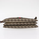 GUCCI GG Supreme Web Sherry Line Bag PVC Beige Gold 41 001 4085 Auth 158517-9