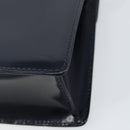 GUCCI Bamboo Shoulder Bag Patent leather Navy Gold Auth 158518-12