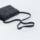 GUCCI Bamboo Shoulder Bag Patent leather Navy Gold Auth 158518-7