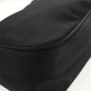 PRADA Accessory Pouch Nylon Black Silver Auth 158519V-10