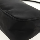 PRADA Accessory Pouch Nylon Black Silver Auth 158519V-11