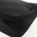 PRADA Accessory Pouch Nylon Black Silver Auth 158519V-13