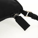 PRADA Accessory Pouch Nylon Black Silver Auth 158519V-15