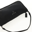 PRADA Accessory Pouch Nylon Black Silver Auth 158519V-6
