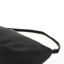 PRADA Accessory Pouch Nylon Black Silver Auth 158519V-8