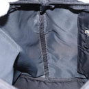 PRADA Tote Bag Nylon Black Silver Auth 158523-20