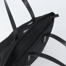 PRADA Tote Bag Nylon Black Silver Auth 158523-6