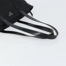 PRADA Tote Bag Nylon Black Silver Auth 158523-7