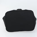 PRADA Tote Bag Nylon Black Silver Auth 158523-5