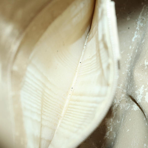 GUCCI Bamboo Hand Bag Leather 2way Beige Gold Auth 158524