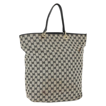 GUCCI GG Canvas Tote Bag Navy Gold 002 1097 3444 Auth 158526