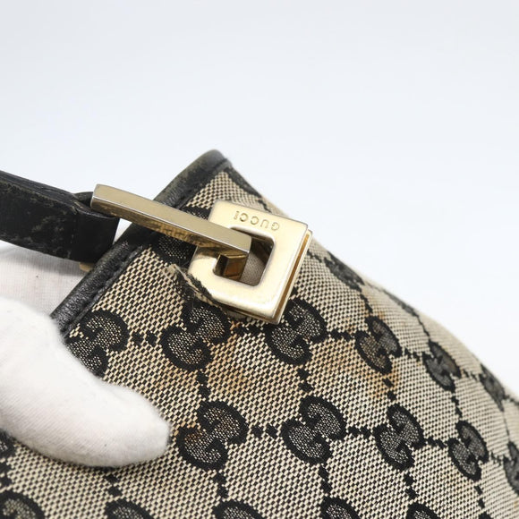 GUCCI GG Canvas Tote Bag Navy Gold 002 1097 3444 Auth 158526