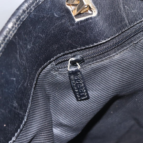 GUCCI GG Canvas Tote Bag Navy Gold 002 1097 3444 Auth 158526