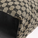 GUCCI GG Canvas Tote Bag Navy Gold 002 1097 3444 Auth 158526-13