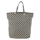 GUCCI GG Canvas Tote Bag Navy Gold 002 1097 3444 Auth 158526-13