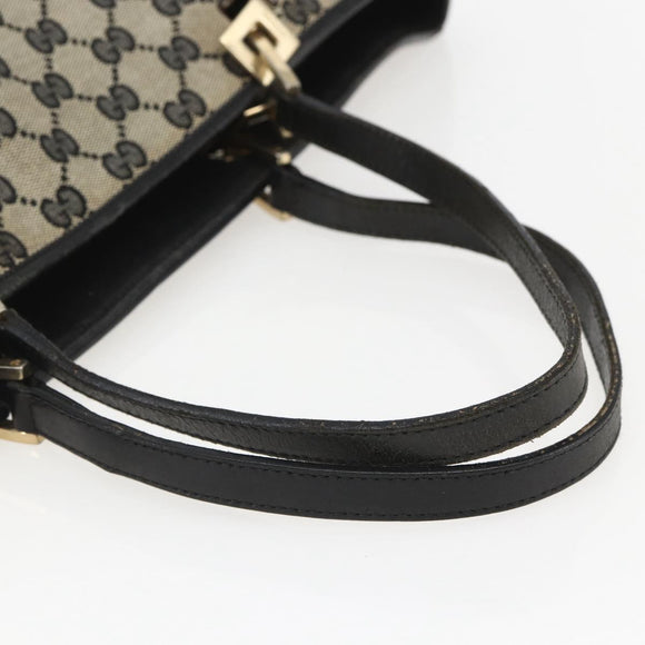 GUCCI GG Canvas Tote Bag Navy Gold 002 1097 3444 Auth 158526