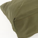 PRADA Tote Bag Nylon Khaki Silver Auth 158527-13