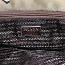 PRADA Tote Bag Nylon Khaki Silver Auth 158527-16