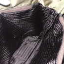 PRADA Tote Bag Nylon Khaki Silver Auth 158527-18