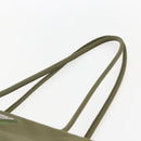 PRADA Tote Bag Nylon Khaki Silver Auth 158527-8