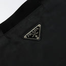 PRADA Tote Bag Nylon Black Silver Auth 158528-17