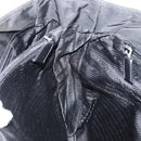 PRADA Tote Bag Nylon Black Silver Auth 158528-19