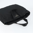 PRADA Tote Bag Nylon Black Silver Auth 158528-6