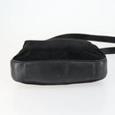 GUCCI Bamboo Hand Bag Suede 2way Black Gold 001 2404 1638 Auth 158529-5