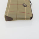 Burberrys Nova Check Clutch Bag Canvas Leather 2 Set Beige Auth 158544-4