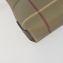 Burberrys Nova Check Clutch Bag Canvas Leather 2 Set Beige Auth 158544-7