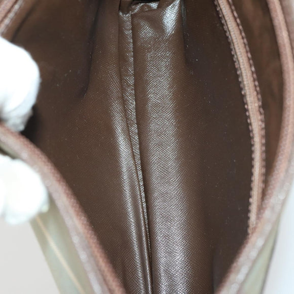 Burberrys Nova Check Clutch Bag Canvas Leather 2 Set Beige Auth 158544