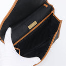 SAINT LAURENT MCM Vicetos Clutch Bag PVC Leather 2 Set Brown Black Auth 158545-15