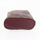 SAINT LAURENT Fendi Zucchino Canvas Clutch Bag 2 Set Beige Bordeaux Auth 158546-12