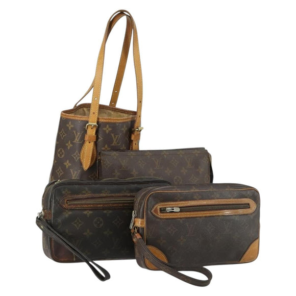 LOUIS VUITTON Monogram Clutchtasche 4er Set LV Auth 158548